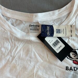White Captivating T-Shirt with Graphic